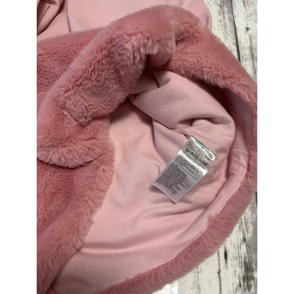 Janie & Jack Faux Fur Dropwaist Ponte Dress Pink Girls Kids Size 5 - Picture 6 of 7